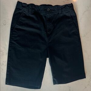 Old Navy Boy’s Black Flat Front Shorts